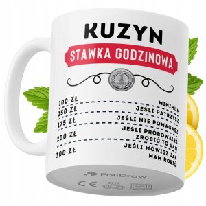 Kubek Dla Kuzyna na Prezent z Nadrukiem ze Zdjęciem 330 ml PoliDraw 971849