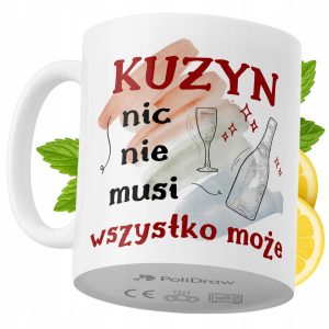 Kubek Dla Kuzyna na Prezent z Nadrukiem ze Zdjęciem 330 ml PoliDraw 971871