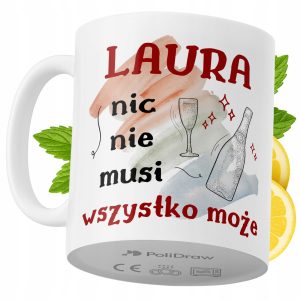 Kubek Dla Laury na Prezent z Nadrukiem ze Zdjęciem 330 ml PoliDraw 970991