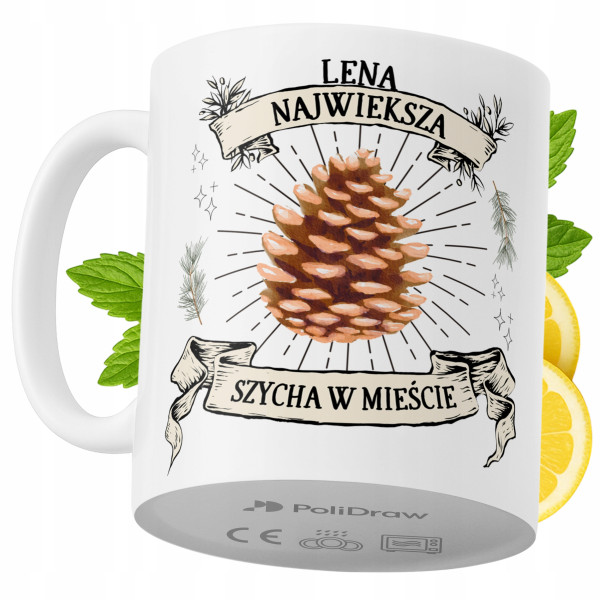 Kubek Dla Leny na Prezent z Nadrukiem ze Zdjęciem 330 ml PoliDraw 971846