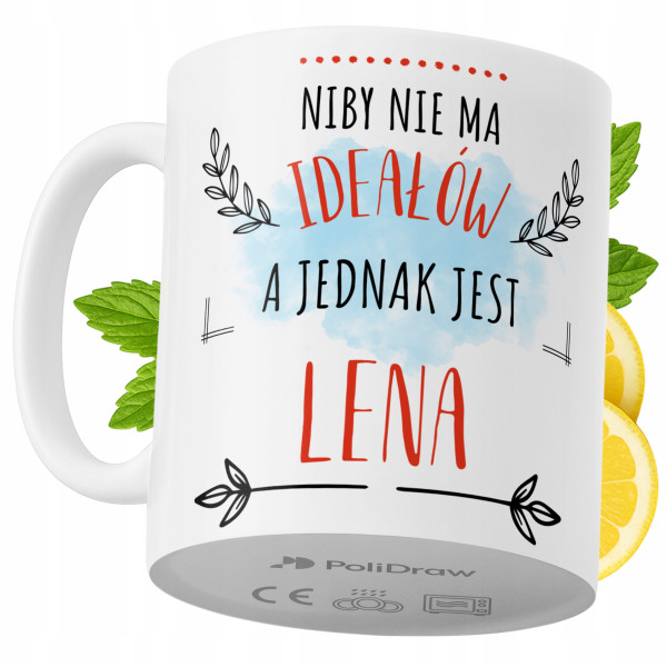 Kubek Dla Leny na Prezent z Nadrukiem ze Zdjęciem 330 ml PoliDraw 971893