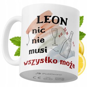Kubek Dla Leona na Prezent z Nadrukiem ze Zdjęciem 330 ml PoliDraw 971222