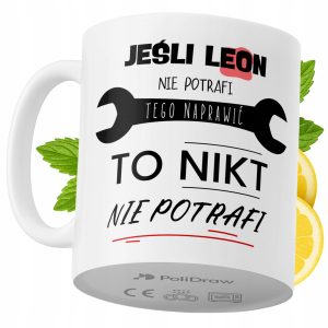 Kubek Dla Leona na Prezent z Nadrukiem ze Zdjęciem 330 ml PoliDraw 970743