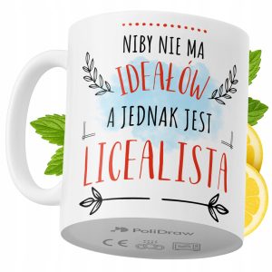 Kubek Dla Licealisty na Prezent z Nadrukiem ze Zdjęciem 330 ml PoliDraw 970706