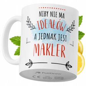 Kubek Dla Maklera na Prezent z Nadrukiem ze Zdjęciem 330 ml PoliDraw 970353 Kubek Dla Maklera na Prezent z Nadrukiem ze Zdjęciem 330 ml PoliDraw 970353