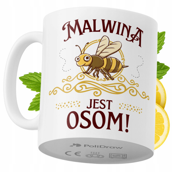 Kubek Dla Malwiny na Prezent z Nadrukiem ze Zdjęciem 330 ml PoliDraw 971963
