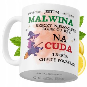 Kubek Dla Malwiny na Prezent z Nadrukiem ze Zdjęciem 330 ml PoliDraw 970438 Kubek Dla Malwiny na Prezent z Nadrukiem ze Zdjęciem 330 ml PoliDraw 970438