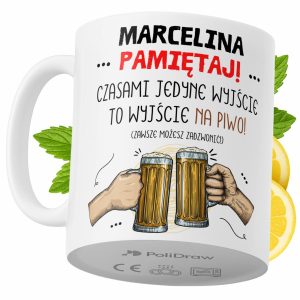 Kubek Dla Marceliny na Prezent z Nadrukiem ze Zdjęciem 330 ml PoliDraw 971626