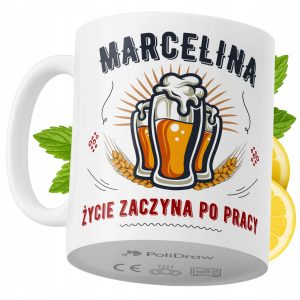 Kubek Dla Marceliny na Prezent z Nadrukiem ze Zdjęciem 330 ml PoliDraw 971794