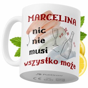 Kubek Dla Marceliny na Prezent z Nadrukiem ze Zdjęciem 330 ml PoliDraw 970307