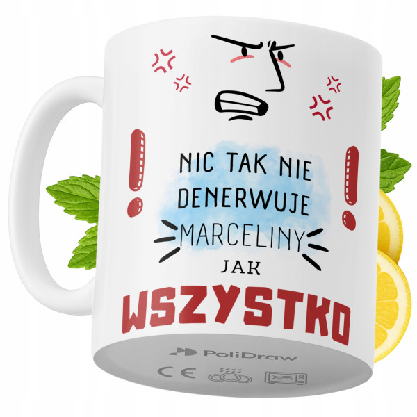 Kubek Dla Marceliny na Prezent z Nadrukiem ze Zdjęciem 330 ml PoliDraw 973450