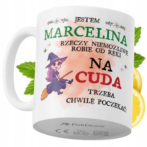 Kubek Dla Marceliny na Prezent z Nadrukiem ze Zdjęciem 330 ml PoliDraw 970405