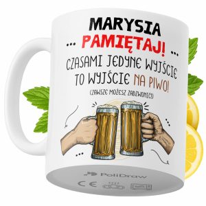 Kubek Dla Marysi na Prezent z Nadrukiem ze Zdjęciem 330 ml PoliDraw 971539 Kubek Dla Marysi na Prezent z Nadrukiem ze Zdjęciem 330 ml PoliDraw 971539