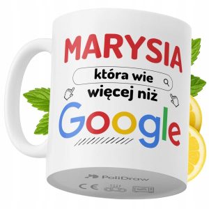Kubek Dla Marysi na Prezent z Nadrukiem ze Zdjęciem 330 ml PoliDraw 970732 Kubek Dla Marysi na Prezent z Nadrukiem ze Zdjęciem 330 ml PoliDraw 970732