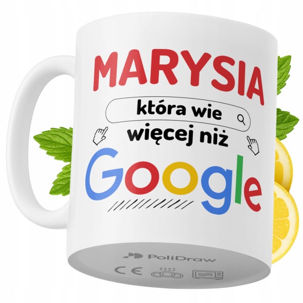 Kubek Dla Marysi na Prezent z Nadrukiem ze Zdjęciem 330 ml PoliDraw 970732