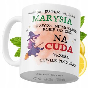 Kubek Dla Marysi na Prezent z Nadrukiem ze Zdjęciem 330 ml PoliDraw 970776 Kubek Dla Marysi na Prezent z Nadrukiem ze Zdjęciem 330 ml PoliDraw 970776