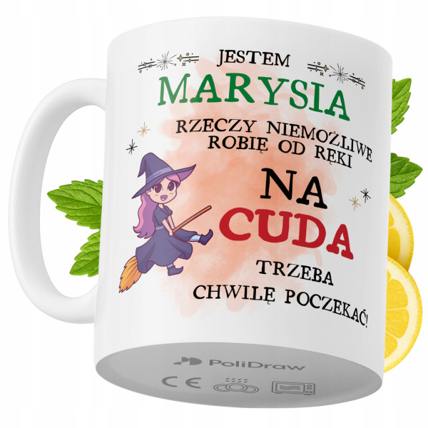 Kubek Dla Marysi na Prezent z Nadrukiem ze Zdjęciem 330 ml PoliDraw 970776