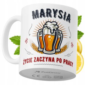 Kubek Dla Marysi na Prezent z Nadrukiem ze Zdjęciem 330 ml PoliDraw 970838 Kubek Dla Marysi na Prezent z Nadrukiem ze Zdjęciem 330 ml PoliDraw 970838