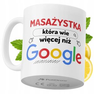 Kubek Dla Masażystki na Prezent z Nadrukiem ze Zdjęciem 330 ml PoliDraw 971731 Kubek Dla Masażystki na Prezent z Nadrukiem ze Zdjęciem 330 ml PoliDraw 971731