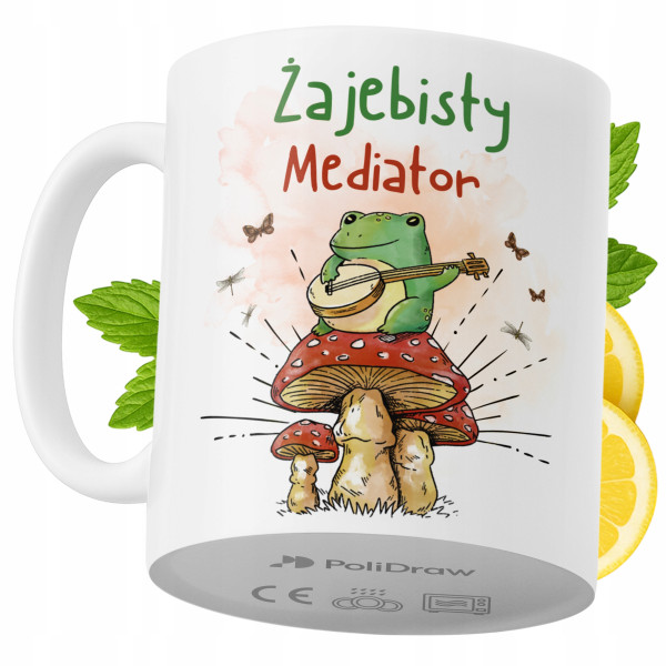 Kubek Dla Mediatora na Prezent z Nadrukiem ze Zdjęciem 330 ml PoliDraw 971208