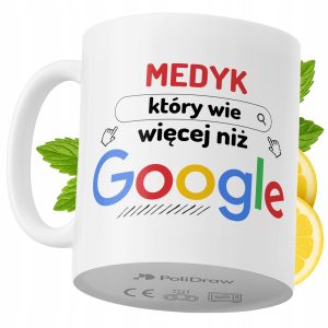 Kubek Dla Medyka na Prezent z Nadrukiem ze Zdjęciem 330 ml PoliDraw 971765 Kubek Dla Medyka na Prezent z Nadrukiem ze Zdjęciem 330 ml PoliDraw 971765