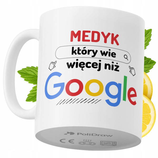 Kubek Dla Medyka na Prezent z Nadrukiem ze Zdjęciem 330 ml PoliDraw 971765