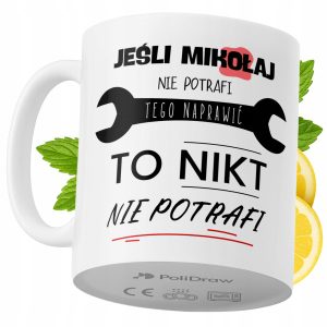 Kubek Dla Mikołaja na Prezent z Nadrukiem ze Zdjęciem 330 ml PoliDraw 971805 Kubek Dla Mikołaja na Prezent z Nadrukiem ze Zdjęciem 330 ml PoliDraw 971805