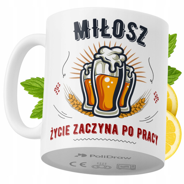 Kubek Dla Miłosza na Prezent z Nadrukiem ze Zdjęciem 330 ml PoliDraw 970365