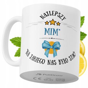 Kubek Dla Mima na Prezent z Nadrukiem ze Zdjęciem 330 ml PoliDraw 970863 Kubek Dla Mima na Prezent z Nadrukiem ze Zdjęciem 330 ml PoliDraw 970863