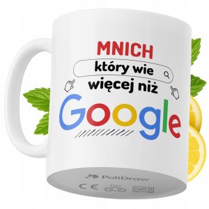 Kubek Dla Mnicha na Prezent z Nadrukiem ze Zdjęciem 330 ml PoliDraw 970660 Kubek Dla Mnicha na Prezent z Nadrukiem ze Zdjęciem 330 ml PoliDraw 970660
