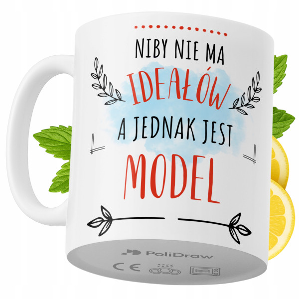 Kubek Dla Modela na Prezent z Nadrukiem ze Zdjęciem 330 ml PoliDraw 973205