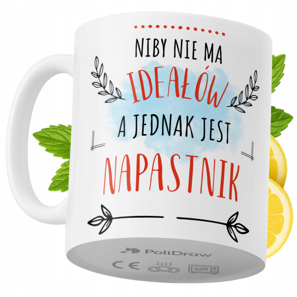 Kubek Dla Napastnika na Prezent z Nadrukiem ze Zdjęciem 330 ml PoliDraw 973616