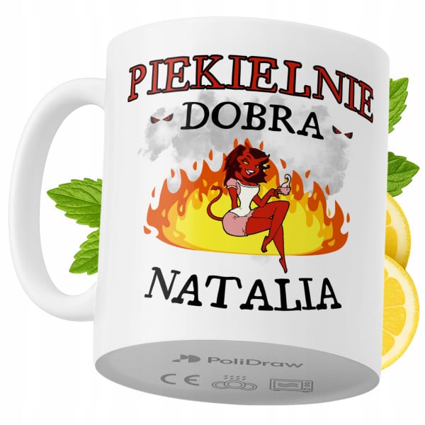 Kubek Dla Natali na Prezent z Nadrukiem ze Zdjęciem 330 ml PoliDraw 973421