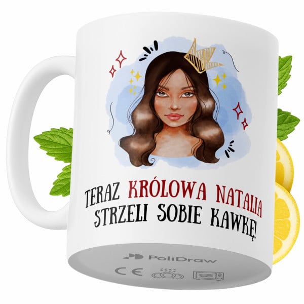 Kubek Dla Natali na Prezent z Nadrukiem ze Zdjęciem 330 ml PoliDraw 973644