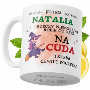 Kubek Dla Natali na Prezent z Nadrukiem ze Zdjęciem 330 ml PoliDraw 972601 Kubek Dla Natali na Prezent z Nadrukiem ze Zdjęciem 330 ml PoliDraw 972601