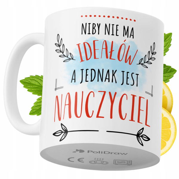 Kubek Dla Nauczyciela na Prezent z Nadrukiem ze Zdjęciem 330 ml PoliDraw 972694
