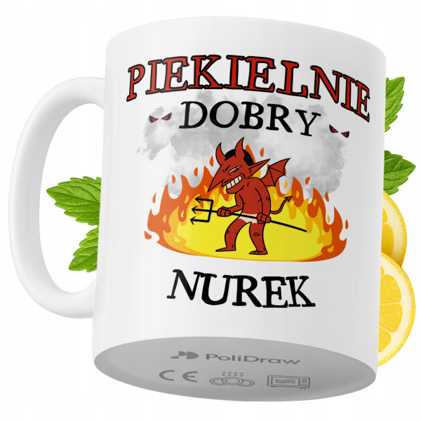 Kubek Dla Nurka na Prezent z Nadrukiem ze Zdjęciem 330 ml PoliDraw 972478