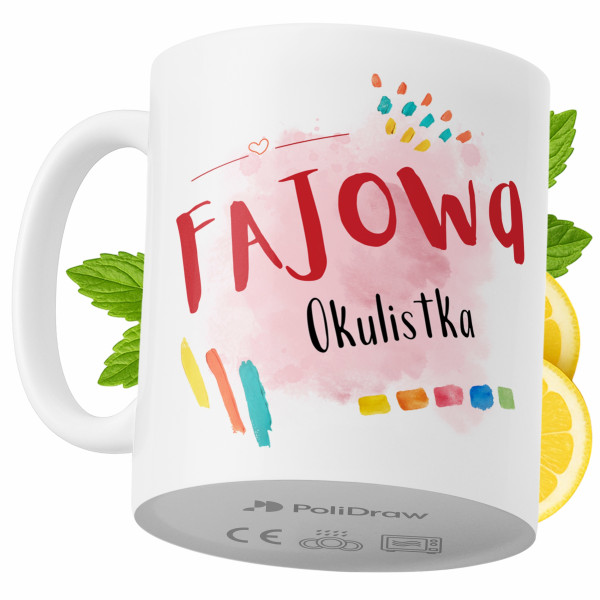 Kubek Dla Okulistki na Prezent z Nadrukiem ze Zdjęciem 330 ml PoliDraw 968516