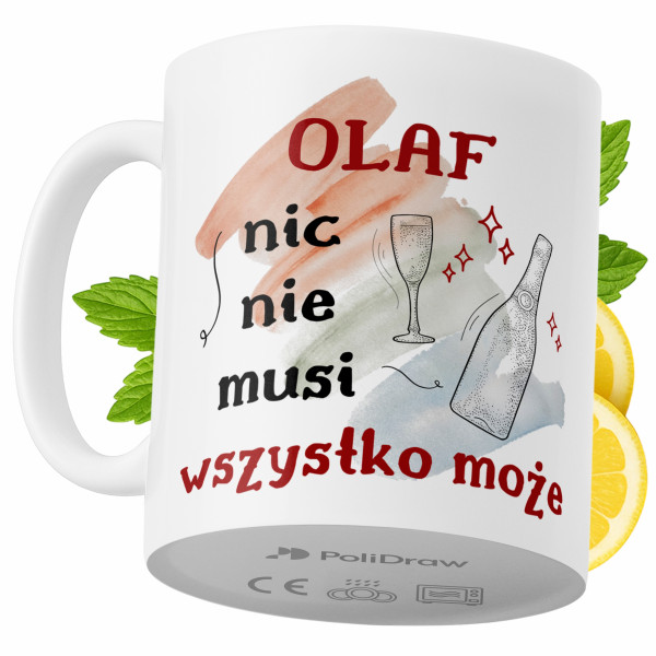 Kubek Dla Olafa na Prezent z Nadrukiem ze Zdjęciem 330 ml PoliDraw 972855