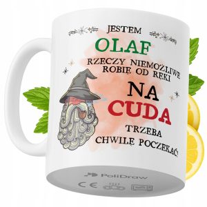 Kubek Dla Olafa na Prezent z Nadrukiem ze Zdjęciem 330 ml PoliDraw 969161 Kubek Dla Olafa na Prezent z Nadrukiem ze Zdjęciem 330 ml PoliDraw 969161