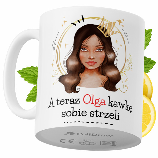 Kubek Dla Olgi na Prezent z Nadrukiem ze Zdjęciem 330 ml PoliDraw 972938