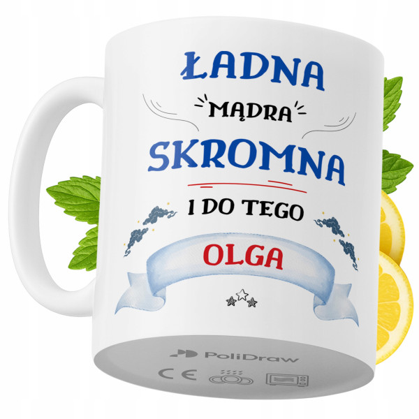 Kubek Dla Olgi na Prezent z Nadrukiem ze Zdjęciem 330 ml PoliDraw 973426