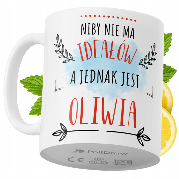 Kubek Dla Oliwii na Prezent z Nadrukiem ze Zdjęciem 330 ml PoliDraw 968355