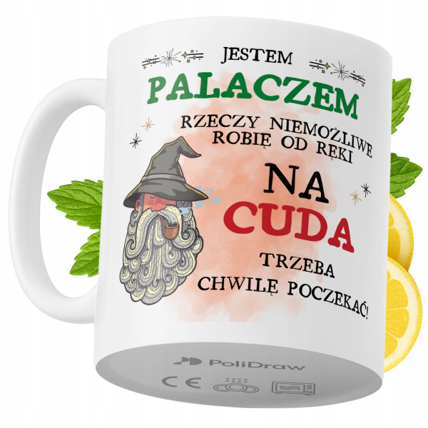 Kubek Dla Palacza na Prezent z Nadrukiem ze Zdjęciem 330 ml PoliDraw 968508