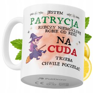 Kubek Dla Patrycji na Prezent z Nadrukiem ze Zdjęciem 330 ml PoliDraw 968789 Kubek Dla Patrycji na Prezent z Nadrukiem ze Zdjęciem 330 ml PoliDraw 968789