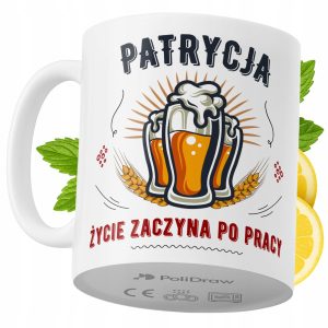 Kubek Dla Patrycji na Prezent z Nadrukiem ze Zdjęciem 330 ml PoliDraw 967902 Kubek Dla Patrycji na Prezent z Nadrukiem ze Zdjęciem 330 ml PoliDraw 967902