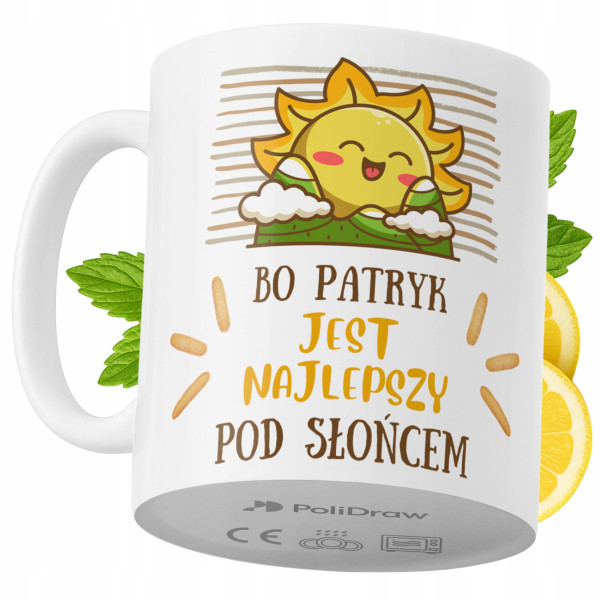 Kubek Dla Patryka na Prezent z Nadrukiem ze Zdjęciem 330 ml PoliDraw 969306