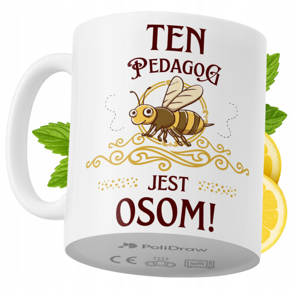 Kubek Dla Pedagoga na Prezent z Nadrukiem ze Zdjęciem 330 ml PoliDraw 968814