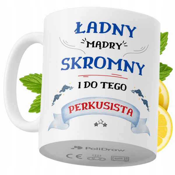 Kubek Dla Perkusisty na Prezent z Nadrukiem ze Zdjęciem 330 ml PoliDraw 967856