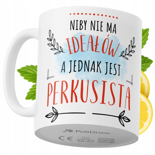 Kubek Dla Perkusisty na Prezent z Nadrukiem ze Zdjęciem 330 ml PoliDraw 969115